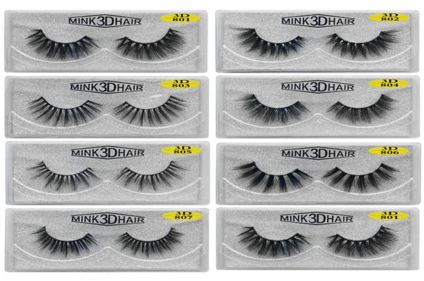 

3d mink eyelashes whole natural false eyelashes 3d mink lashes soft make up extension makeup fake eye lashes 3d series4815243