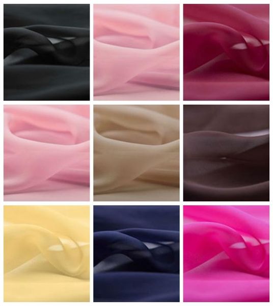 

5yard 30d chiffon wedding dress fabric 59 inch width custom length swatch sample chair sash material whole flowing transparent1950463, White;gold