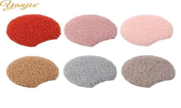 

hair accessories 1 pair 33039039 padded teddy wool mouse ears handmade diy for girl 2021 arrival headwear hairband6136184, Slivery;white