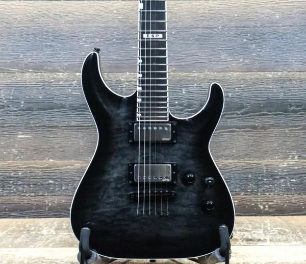 

es p eii horizon ntii see thru black sunburst emg pickups el guitar9170811