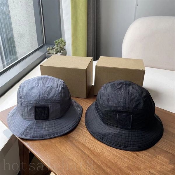 

nylon fisherman hat soft sun gorra youth hat for woman nice looking summer outdoor beach letters pattern chapeau solid color designer hat st, Blue;gray