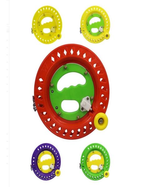 

4 colors 22cm abs hard fly fishing reel fishing wheel for big fish grip hand wheel kite string line fishing tackles and accessorie4056140