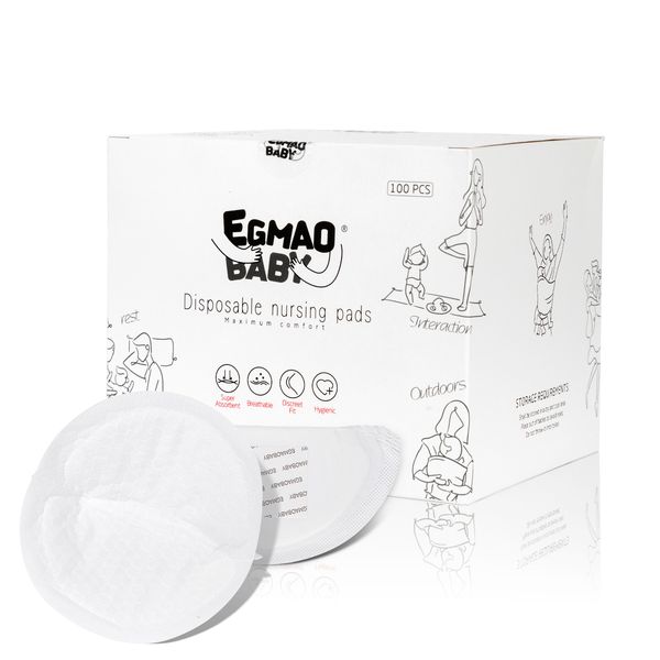 

breast pad 100pcs breast pads absorbency soft breathable organic cotton pads for mommy milk anti-overflow breast pads nursing accessories 23
