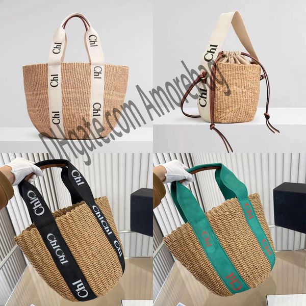 

woody basket raffia straw beach summer travel bag womens mens designer purses wallets clutch bucket tote handbag luxury crossbody shoulder c