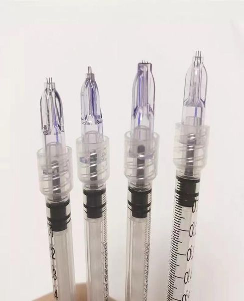 

3pin nanosoft needle for mesotherapy gun beauty injection for under eye and around neck no liquid5802690, Black;white