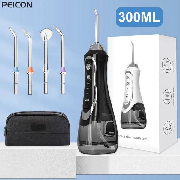 

other oral hygiene irrigator dental water flosser for teeth portable bpf 01 jet rechargeable 300ml with travel bag 230701