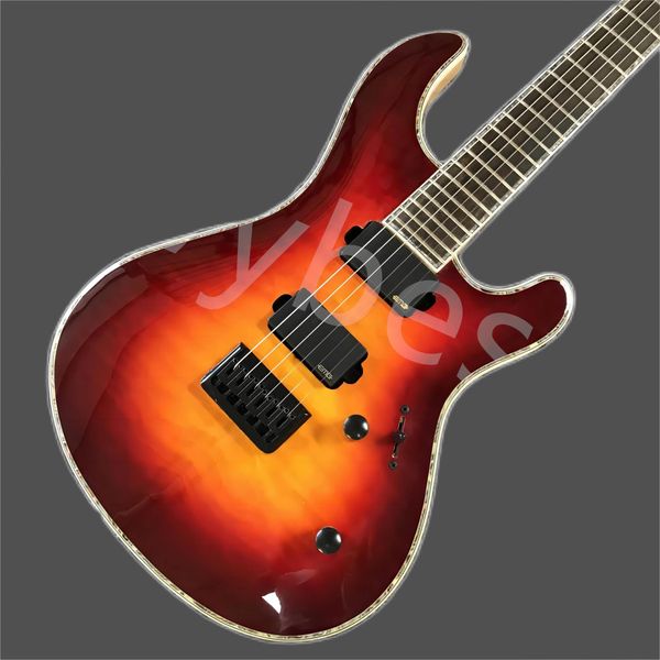 

lvyelectric guitar, gradient brown, alien, white, decorative, pop, new, 2023