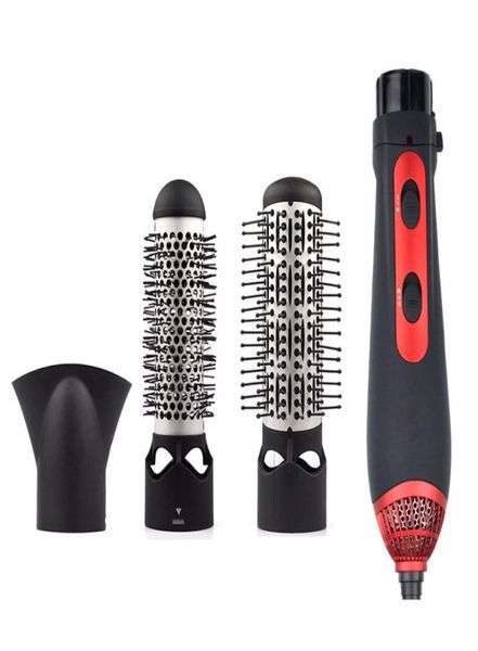 

whole 3in1 multifunctional styling tools hairdryer hair curling straightening comb brush hair dryer professinal salon 220v 1664383