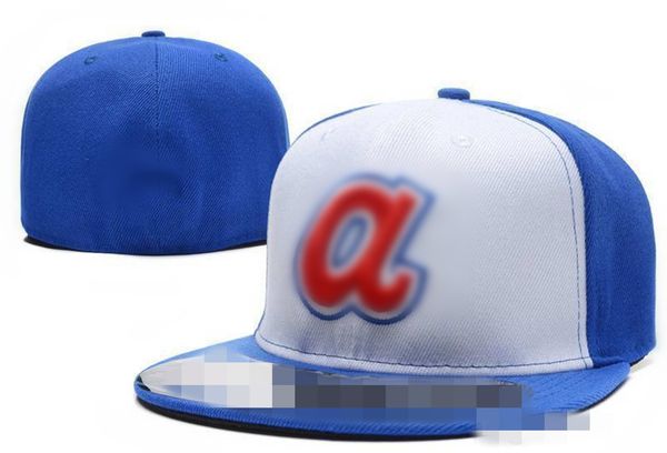 

good quality new summer angels_a letter baseball caps gorras bones men women casual outdoor sport fitted hats hh-7.1, Blue;gray