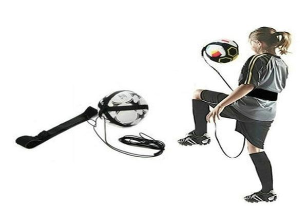 

hands football soccer juggle kickthrow trainer new ball locked net design adjustable waist belt cord for youth training3782042