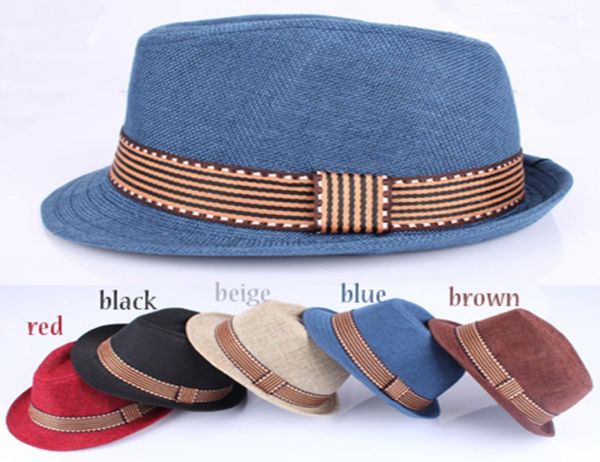 

kids fedora hats kids boys girls fedora cap child british jazz fashion noble temperament style hat trim cool jazz cap5595206, Yellow