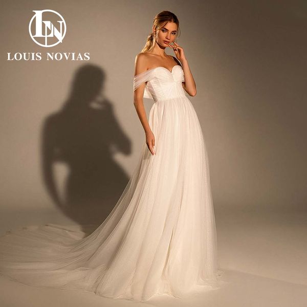

a-line wedding dress 2023 bridal applique sweetheart cap sleeve boho lace dress for bride vestidos de novia, White