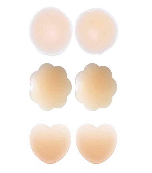 

5pc women nipple pasties self adhesive silicone nipple cover invisible reusable nipple covers stickers bra pad accessories y2207254914752