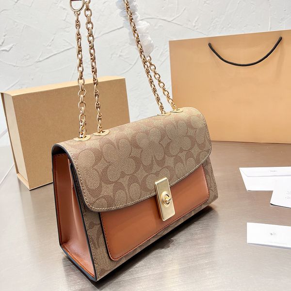 

classic collection designer vintage chain camellia crossbody women leather coac lane parker daily handle bags shoulder pursrs special gift h