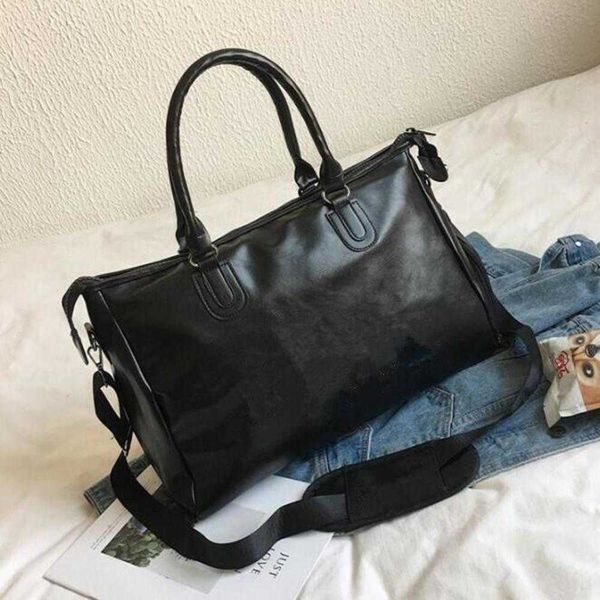 

fashion black water ripple 45cm sports duffle bag red luggage m53419 man and women duffel bags with lock tagv9vr