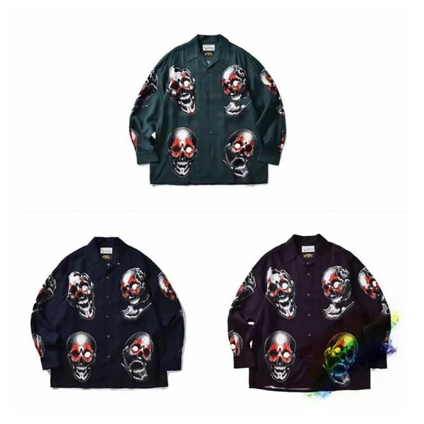 

long sleeve shirt men women hawaiian print shirts, White;black
