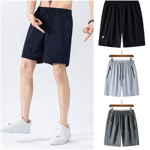 

ll-8218 men's shorts yoga outfit men pants running sport loose trainer short trousers sportswear gym exercise fitness wear elastic fast, White;black