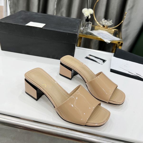 

fashion designer channel sandals platform slippers women ccity slide classic heels flip-flops summer gfjhg, Black