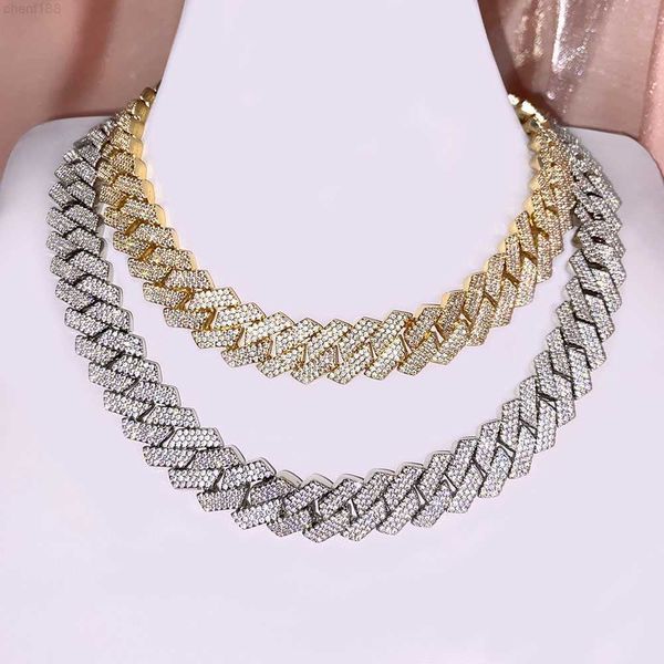 

luxury cuban link necklace s925 men necklace charm hip hop cuban necklace, Silver