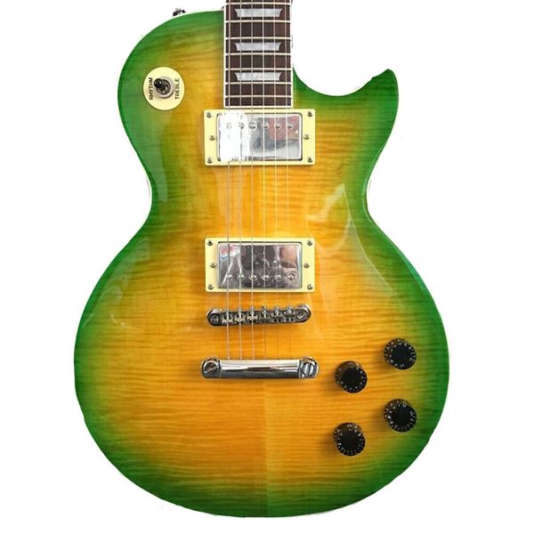 

new rosewood fingerboard clear yellow 6 string electric guitar fast shipping 2013