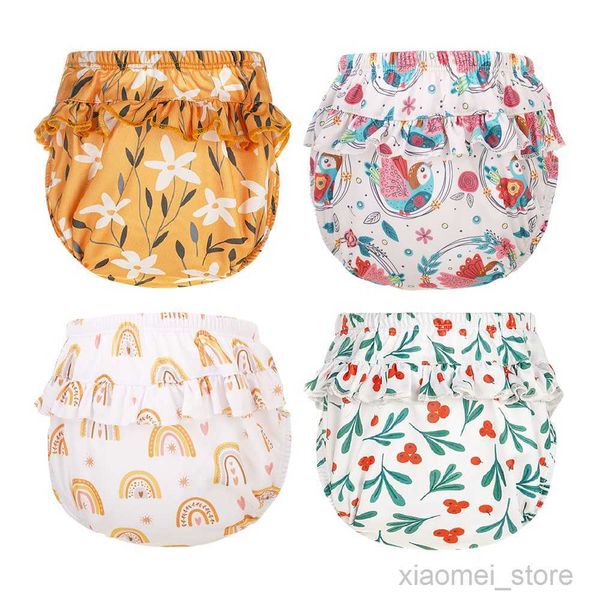 

cloth diapers elinfant 1 pcs swimming pants flower edge nappy baby girl's soft reusable patterns printed cloth diaper 3 sizes for 6-25k