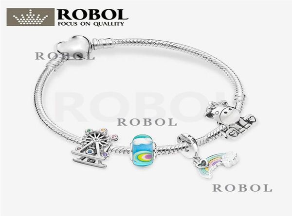 

fit original charm 925 bracelet exquisite and elegant 925 sterling silver charms set pendant diy fine beads jewelry t16026829648, Bronze;silver