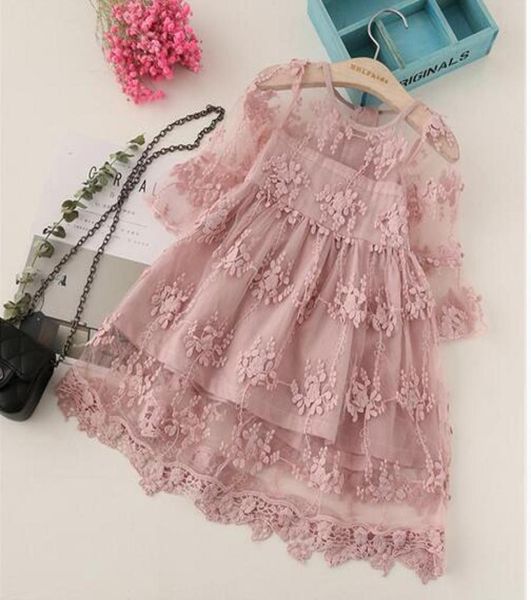 

summer girl clothes kids dresses for girls lace flower dress baby girl party wedding dress children girl princess dress gb2671375159, Red;yellow