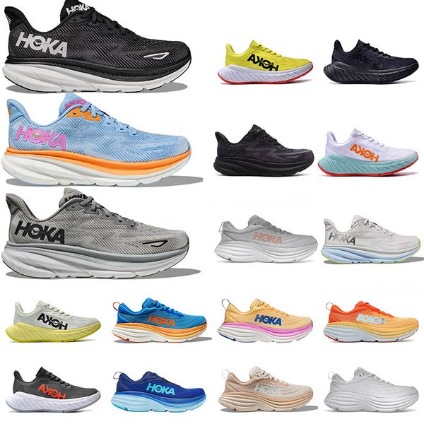 

running hoka shoes 2023 nice one clifton 9 runner hokas sneakers carbon x2 vibrant orange light grey people men women shoes designer motion