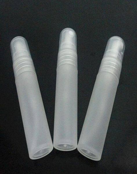 

300pcs 5ml transparent plastic perfume bottle 5cc spiral spray bottle refillable mini 5 ml atomiser pump bottle 822771