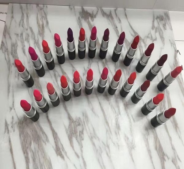 

60pcs matte lipstick batom fosco rouge lipstick 3g 24 different colors2635262