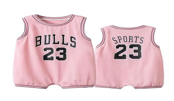 

set baby jumpest summer sleeveless vest basketball suit sports crawing4037843, White