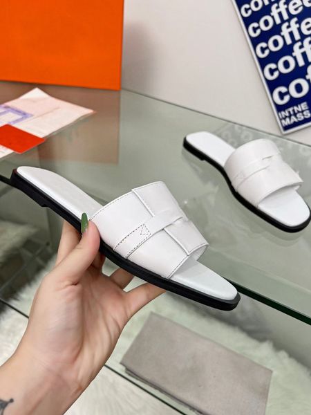 

fashion slippers hhity brand designers sandals women slide luxury sandal women leisure flip flop d021, Black
