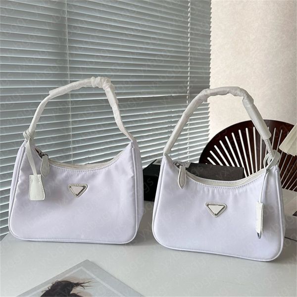 

luxury designer loop bag croissant bags shoulder hobo designer purse nylon genuine leather multiple colors handbags underarm bags