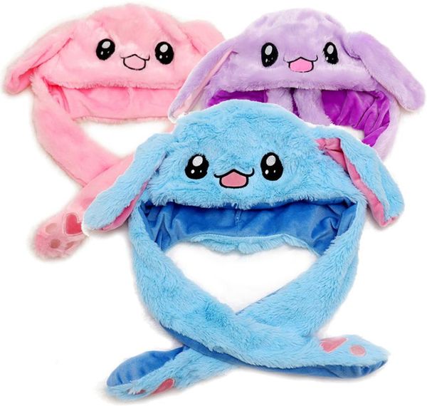 

cute bunny ears cartoon plush hat birthday cosplay gift children clothing accessories8218708, Yellow