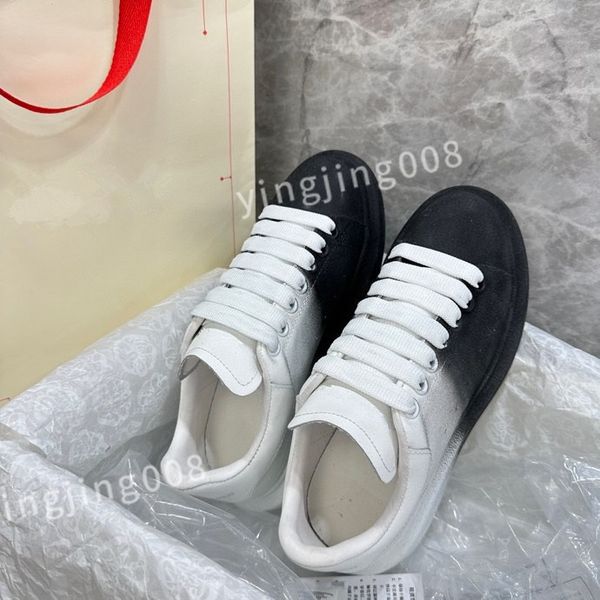 

new luxury designer brand shoes for men women fashion embossed grained calf leather platform runner trainers sneakers xinshidai230406, Black