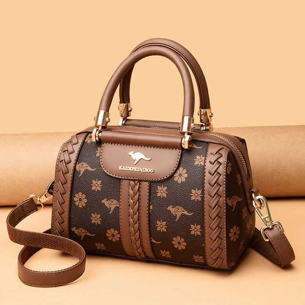 

brand bag women's spring/summer new boston pillow bag leather handbag versatile one shoulder crossbody women's bag