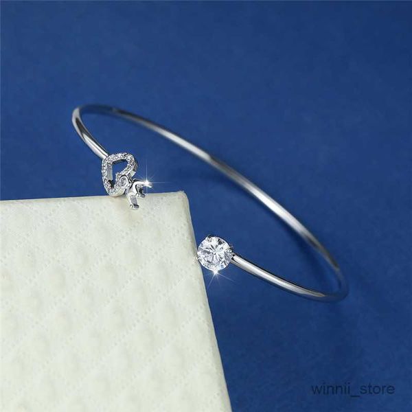 

charm bracelets trendy female white bracelet cute silver color adjustable bracelets for women charm heart crown chain bracelet r230701, Golden;silver