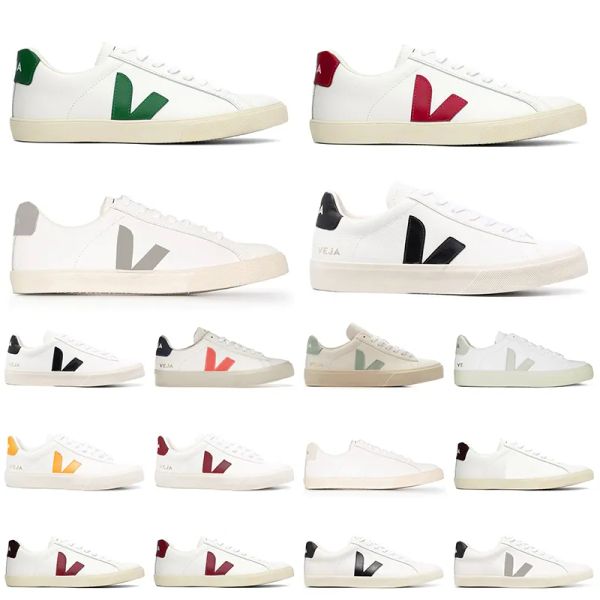 

designer veja sneakers for men women shoes classic vejas loafers vegetarianism leather platform runner trainers dhgates shoe size 36-45 kae, Black