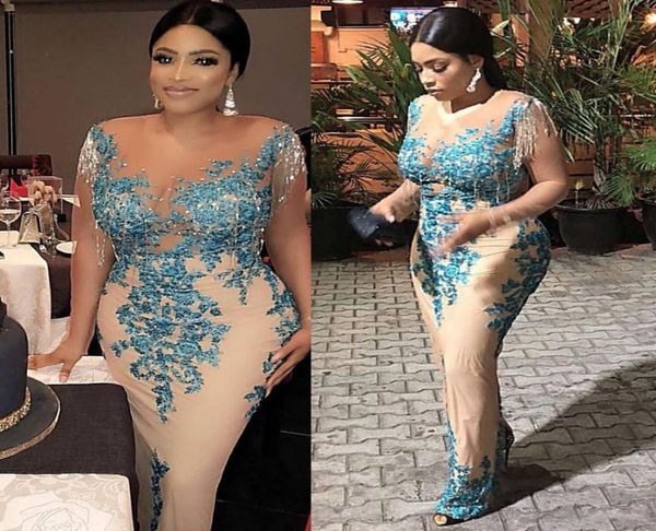 

new aso ebi style prom pageant dresses with tassel plus size african nigerian lace sequins trumpet occasion evening wear dress7961577, Black;red