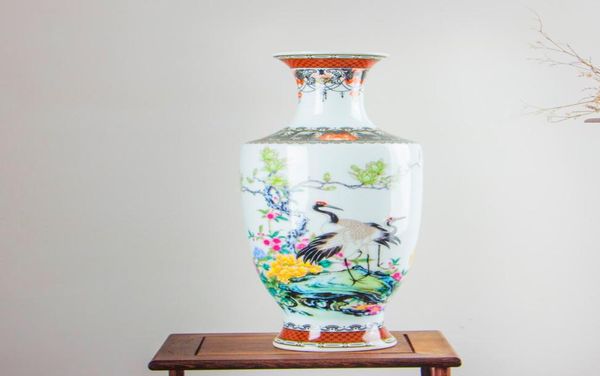 

classic traditional chinese antique jingdezhen porcelain flower vase for home office decor1426367, Silver