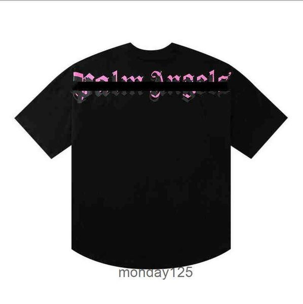 

designer of luxury t-shirt brand palms angels angel t shirt pa clothing spray letter street loose oversize short sleeve spring summer tide 6, White;black