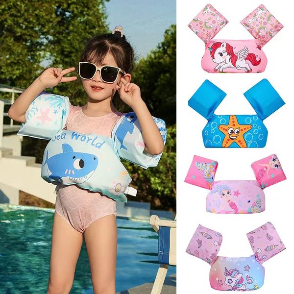 

spot children's buoyancy clothes with water sleeves and pearl cotton arm loops for beginner training, swimming suits and vests wholesal
