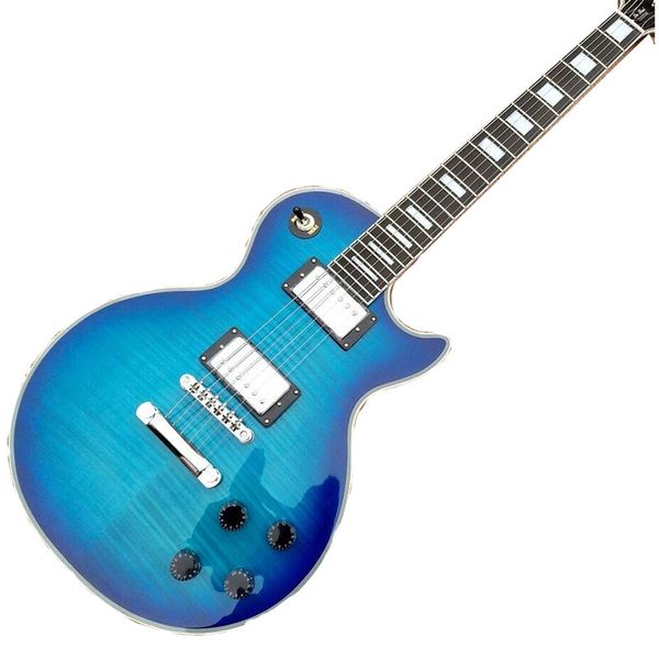 

new rosewood fingerboard 6 string clear blue electric guitar fast shipping