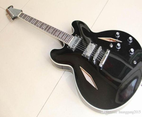 

whole semi hollow jazz custom dg335 dave grohl signature electric guitar in black 1202154853304