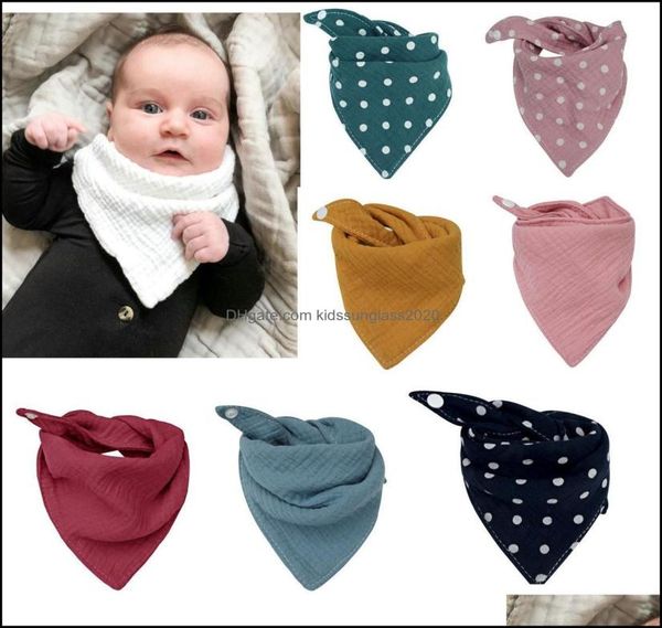 

bibs burp cloths baby feeding baby kids maternity 14colors infant saliva cloth bandana cotton ins triangle pinafore newborn drop d4120019