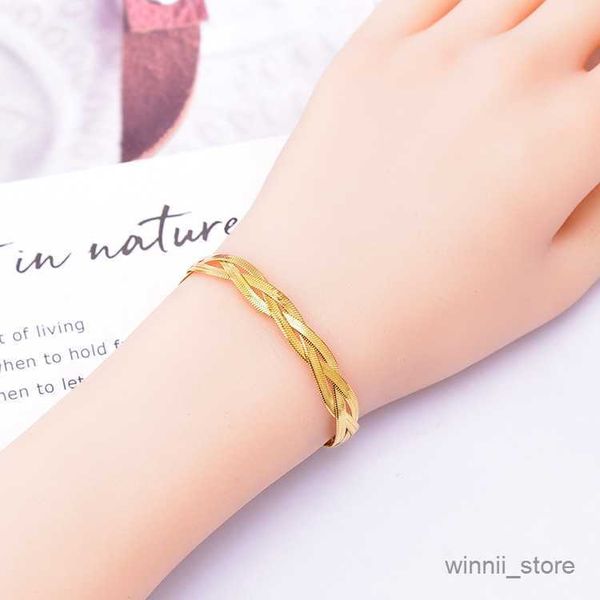 

charm bracelets classic jewelry set stainless steel fashion r230701, Golden;silver