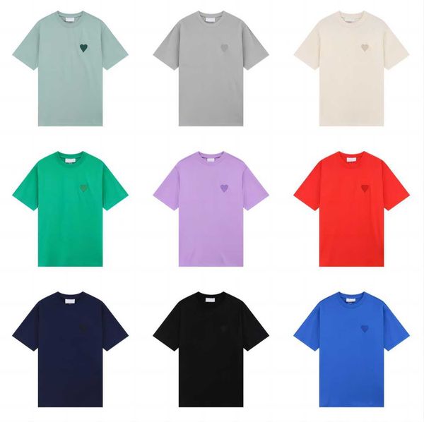 

mens women designer of luxury t shirt fashion men s casual tshirt man clothing amis i7b9 isba fdw, White;black