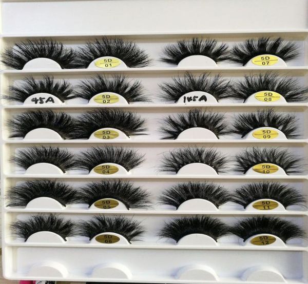 

25mm long 3d mink hair false eyelashes to make eyelash lengthening version by hand7132269