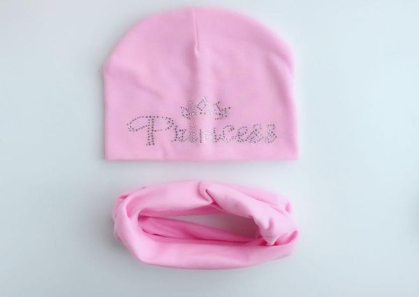 

infant hat childrens autumn princess diamond baby hat girl boy cap kids cotton beanie bonnet children collar scarf set baby cap2379607, Yellow