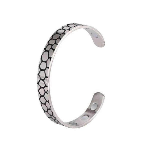 

fashion 316l stainless steel strip lines bangles simple adjustable cuff bracelets jewelry gift for women men accessories l2206222636558, Golden;silver